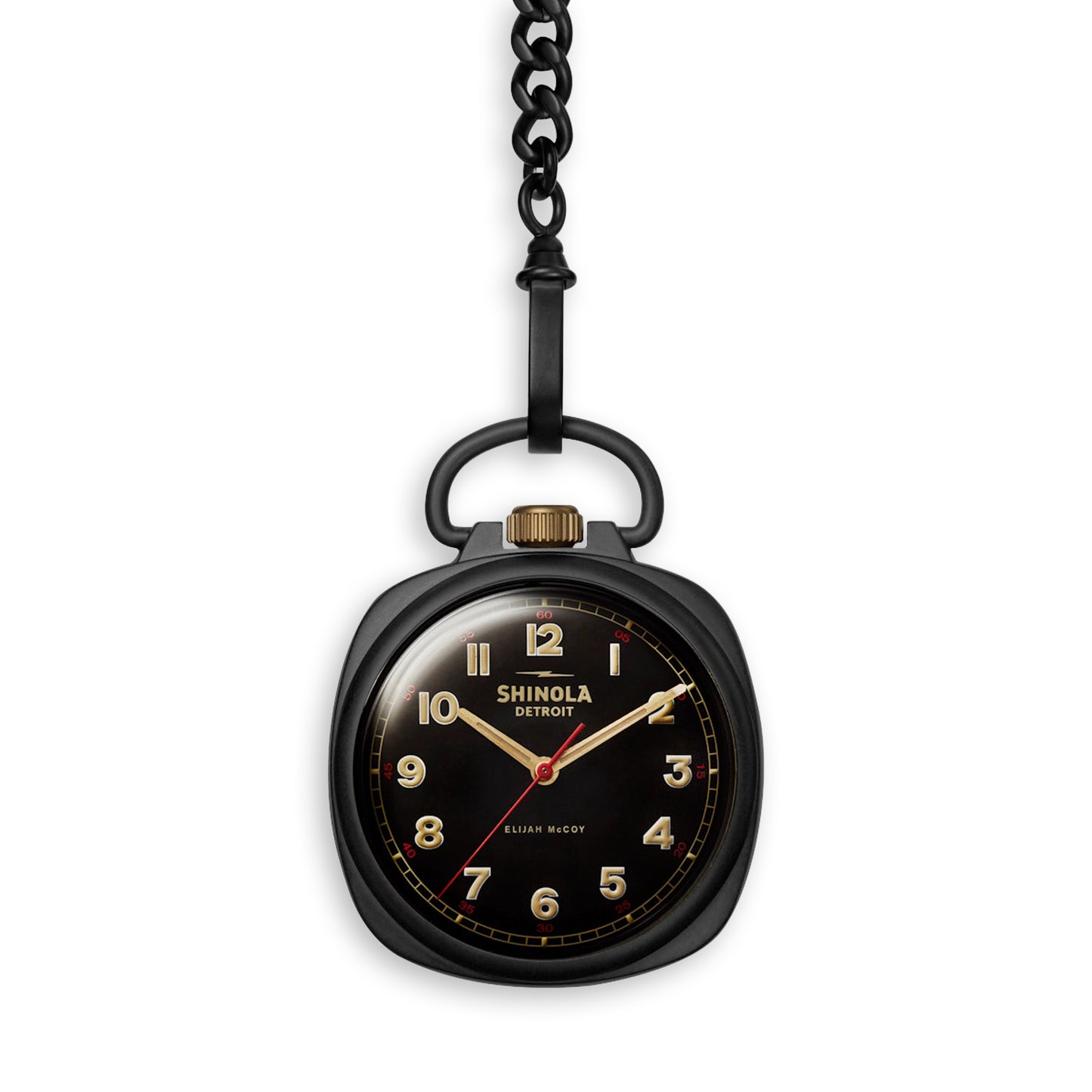 Shinola Elijah McCoy Mechanic Pocket Watch