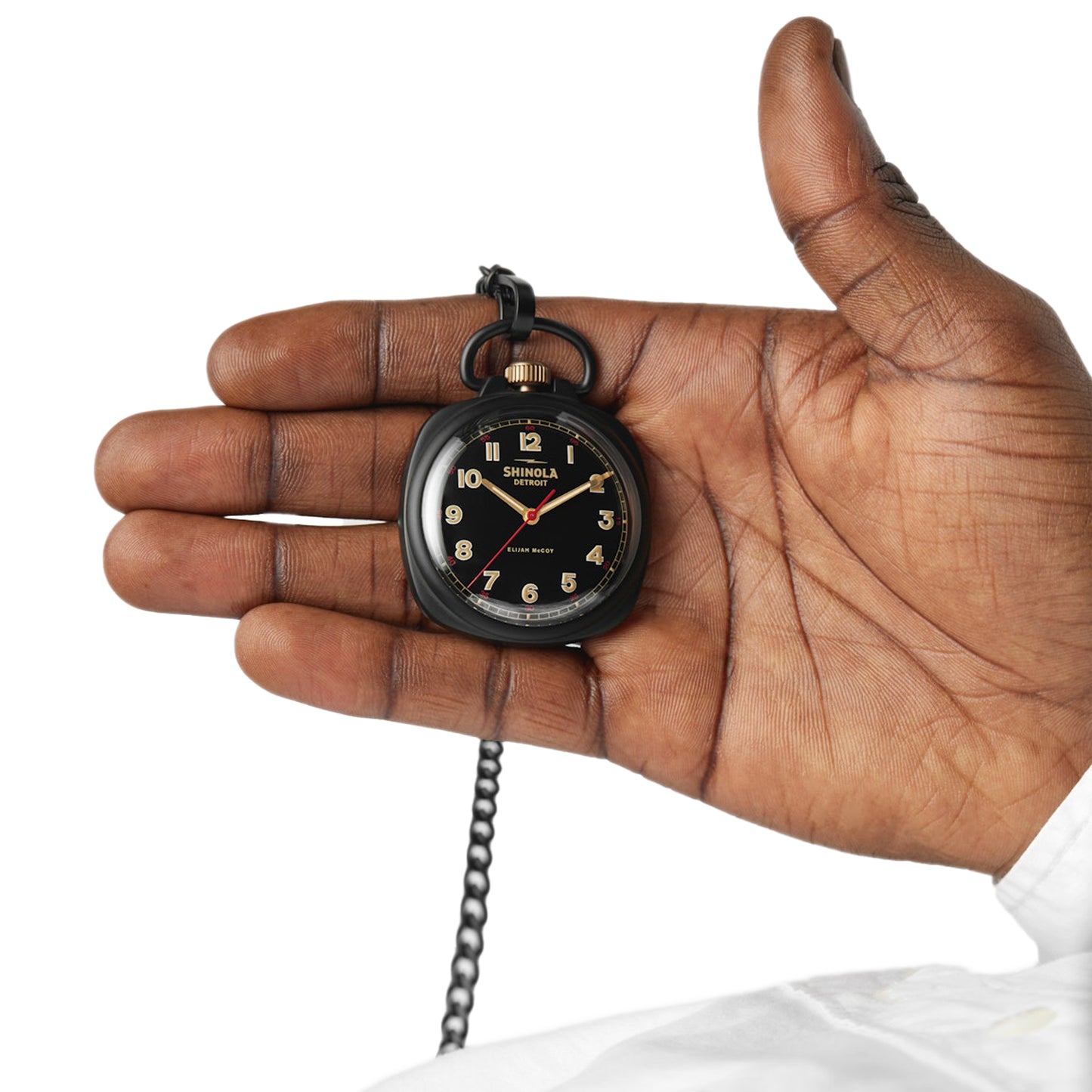 Shinola Elijah McCoy Mechanic Pocket Watch