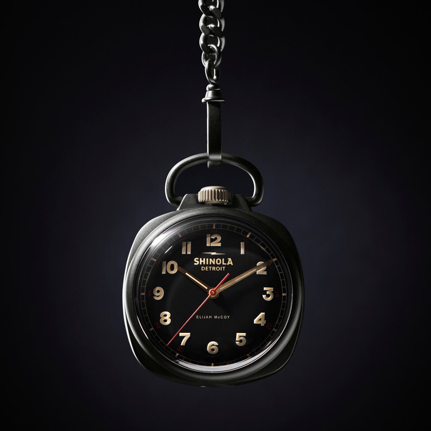 Shinola Elijah McCoy Mechanic Pocket Watch