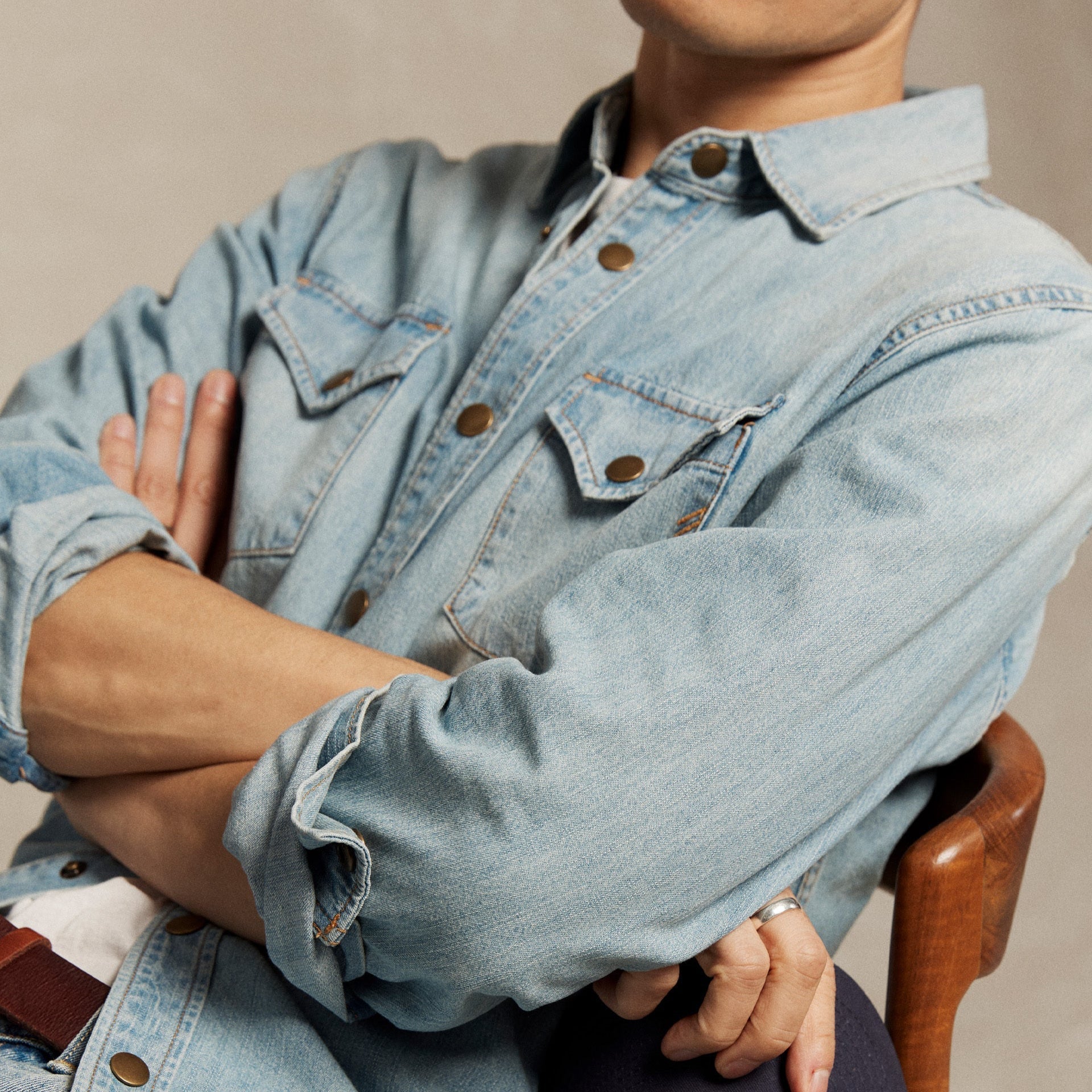 Billy Reid Washed Shoals Denim Shirt | Uncrate Supply
