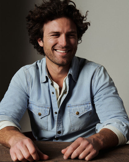 Billy Reid Washed Shoals Denim Shirt