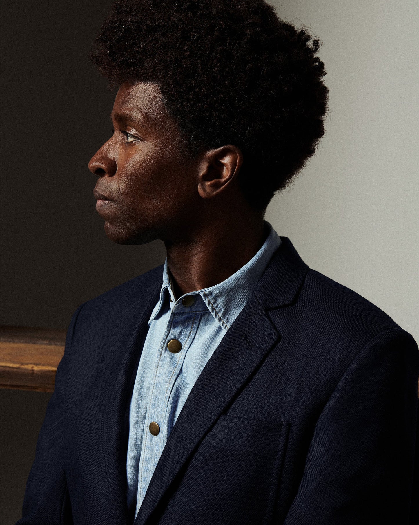 Billy Reid Washed Shoals Denim Shirt