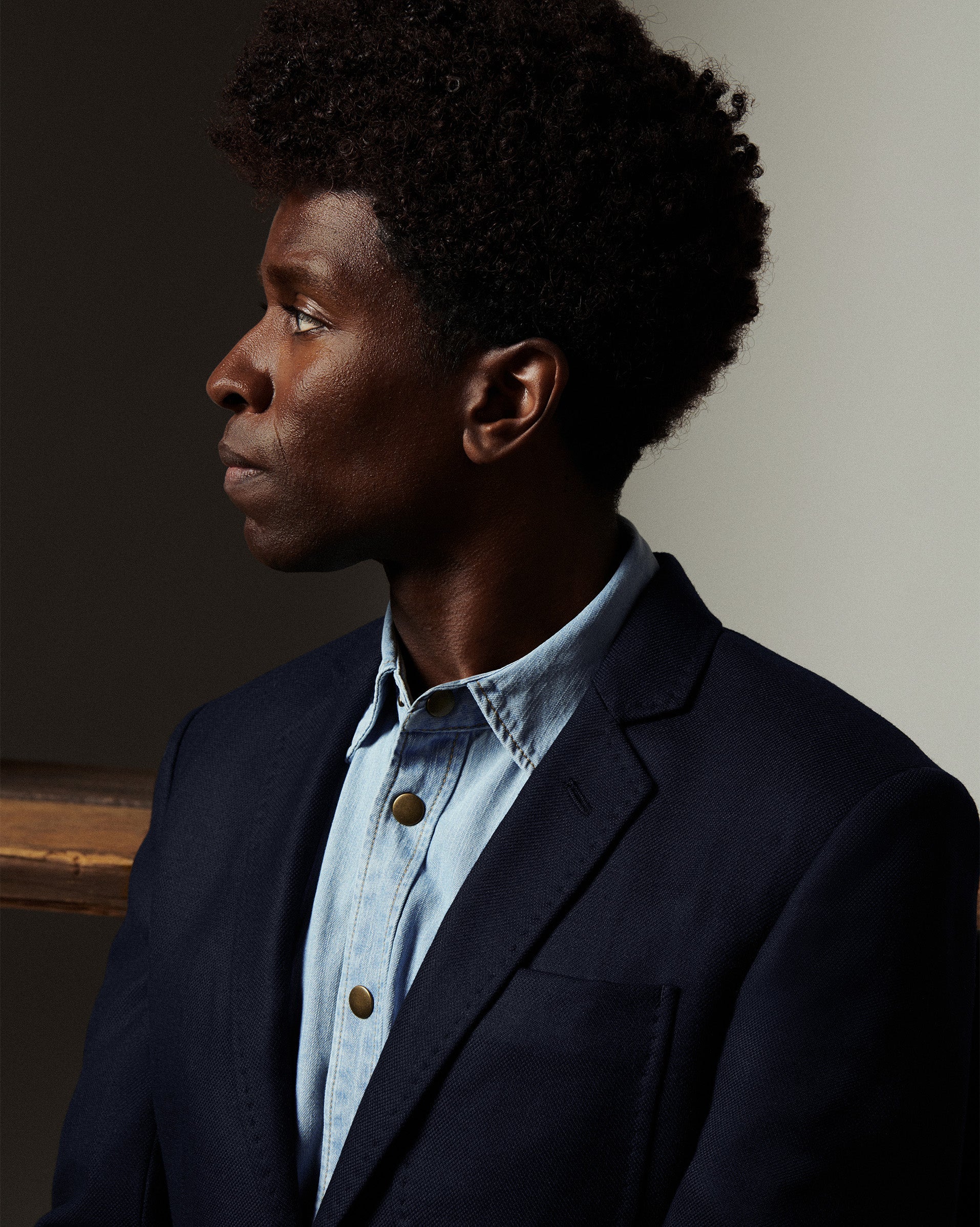 Billy Reid Washed Shoals Denim Shirt