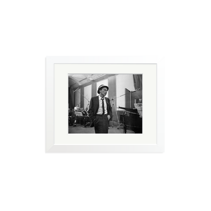 Frank Sinatra Recording 1964 Framed Print