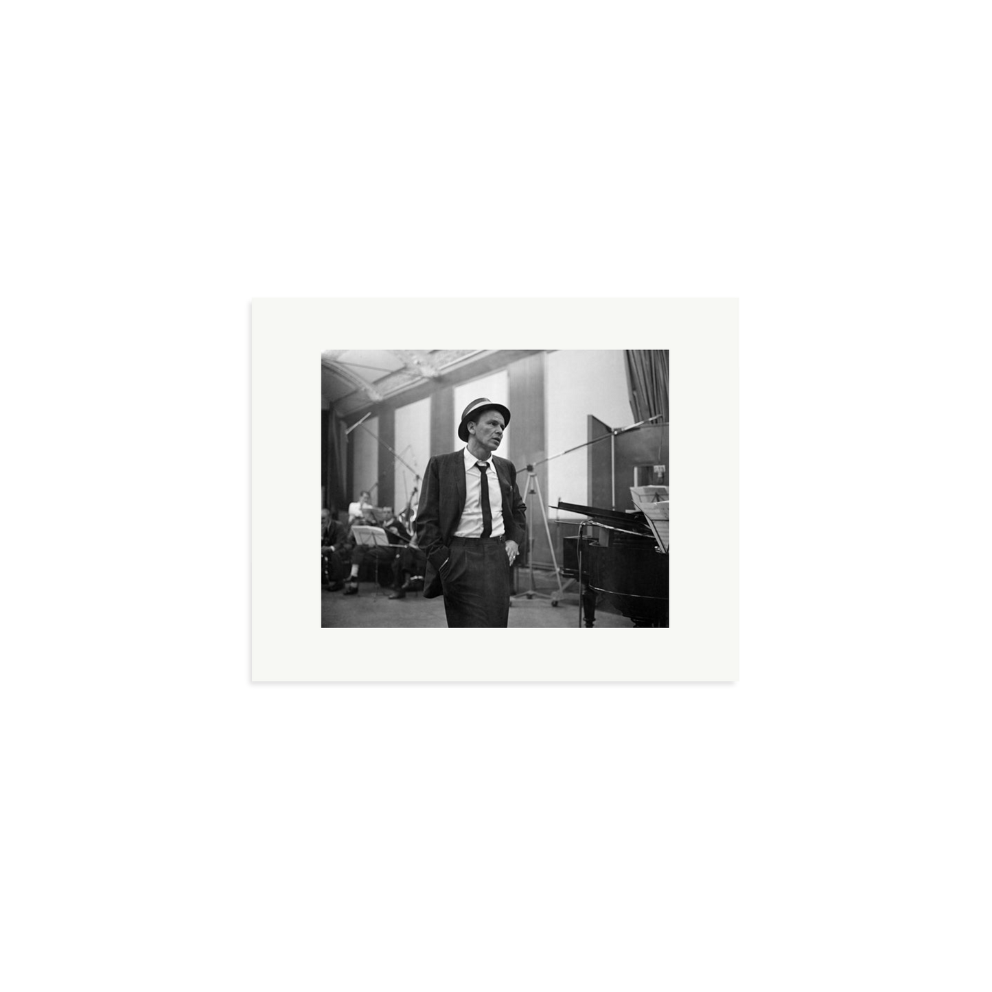 Frank Sinatra Recording 1964 Framed Print