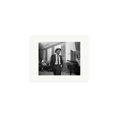 Frank Sinatra Recording 1964 Framed Print