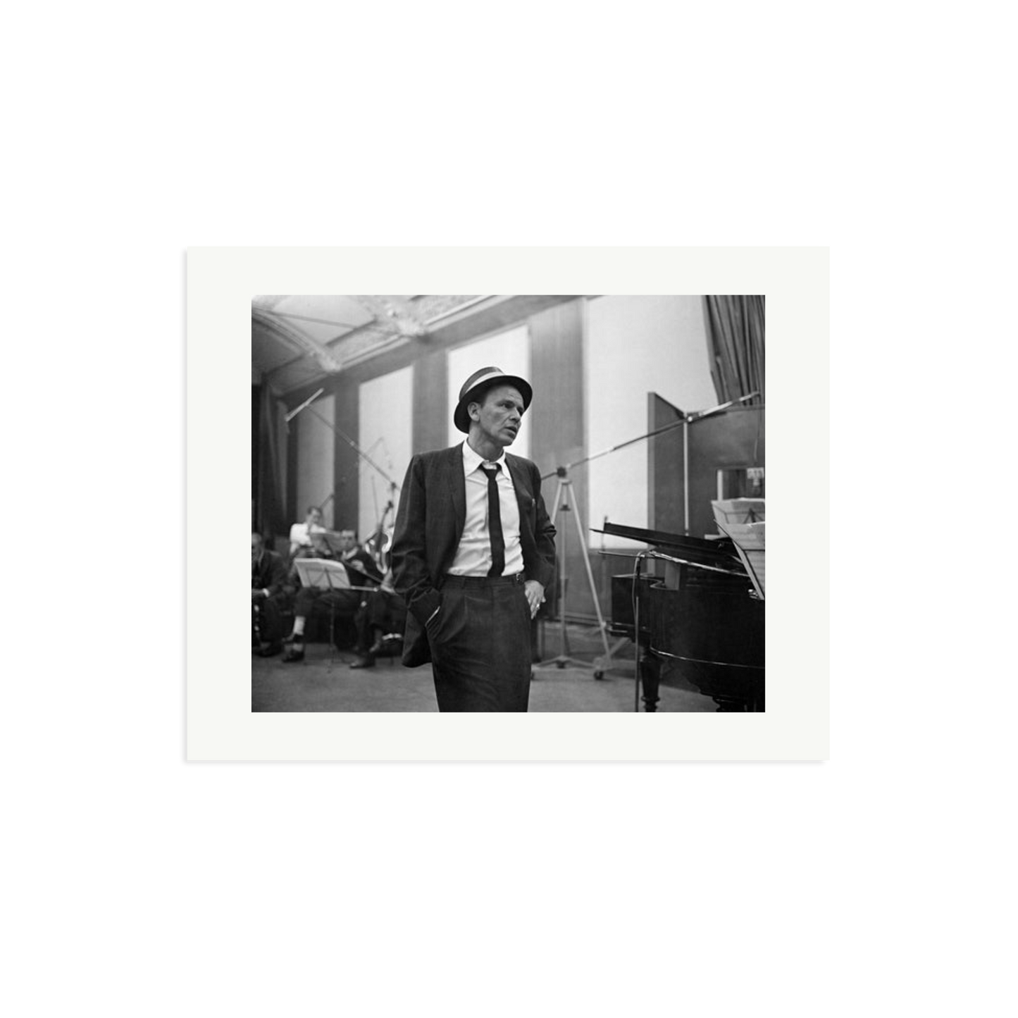 Frank Sinatra Recording 1964 Framed Print