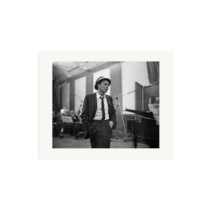Frank Sinatra Recording 1964 Framed Print