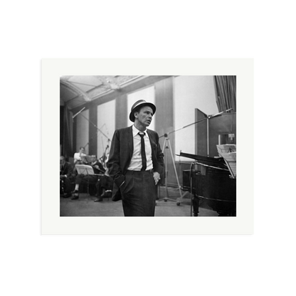 Frank Sinatra Recording 1964 Framed Print