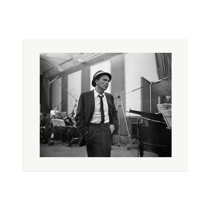 Frank Sinatra Recording 1964 Framed Print