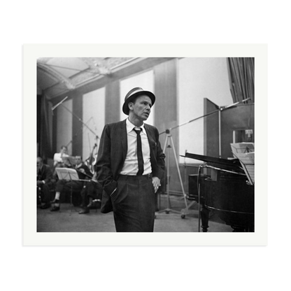 Frank Sinatra Recording 1964 Framed Print