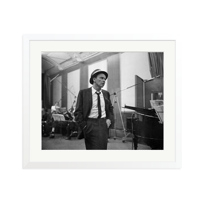Frank Sinatra Recording 1964 Framed Print