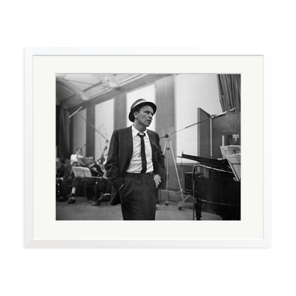 Frank Sinatra Recording 1964 Framed Print