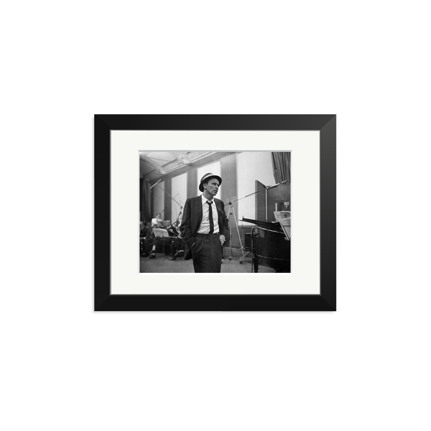 Frank Sinatra Recording 1964 Framed Print