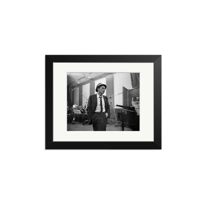 Frank Sinatra Recording 1964 Framed Print