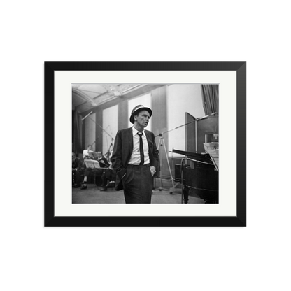 Frank Sinatra Recording 1964 Framed Print