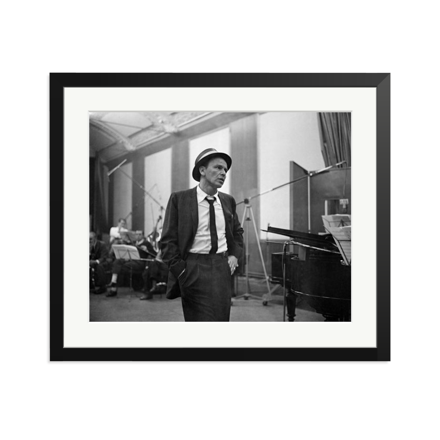 Frank Sinatra Recording 1964 Framed Print
