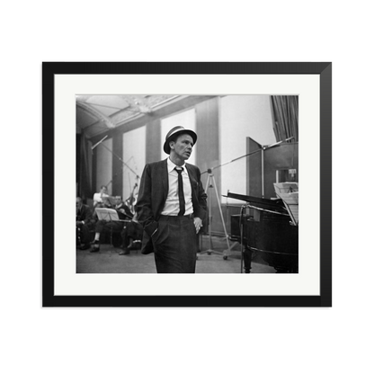 Frank Sinatra Recording 1964 Framed Print