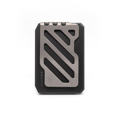 Dango SK1 Slide Kick Wallet with Titanium Money Clip Jet Black Jet Black