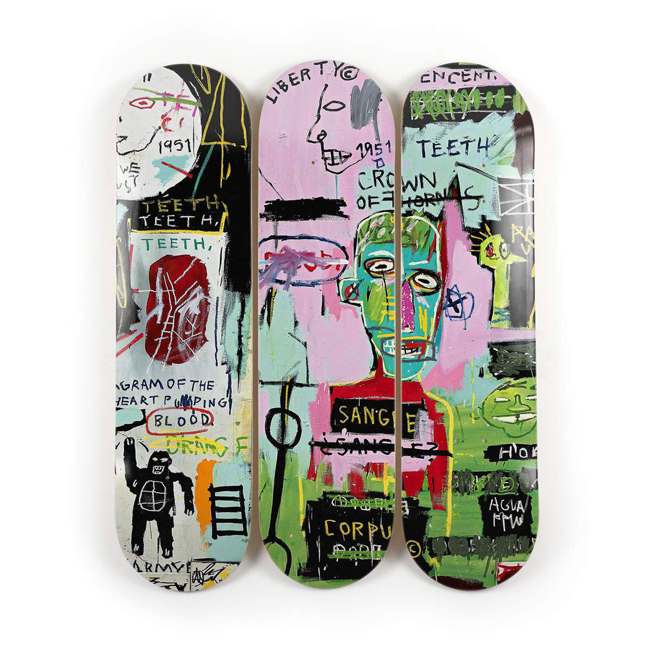 Der Skateroom Basquiat in italienischer Wandkunst