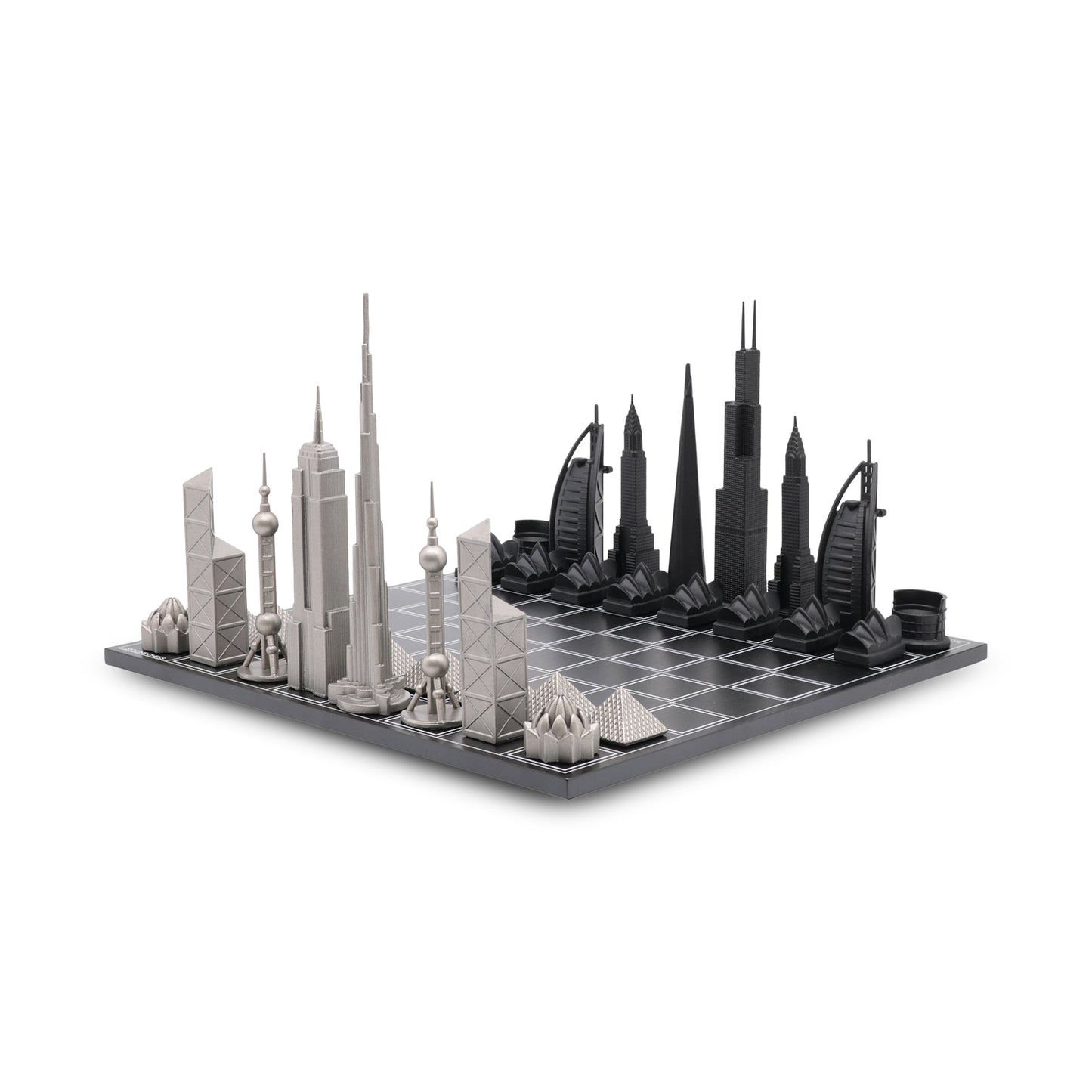 Icons of the World Stainless Steel Chess Set