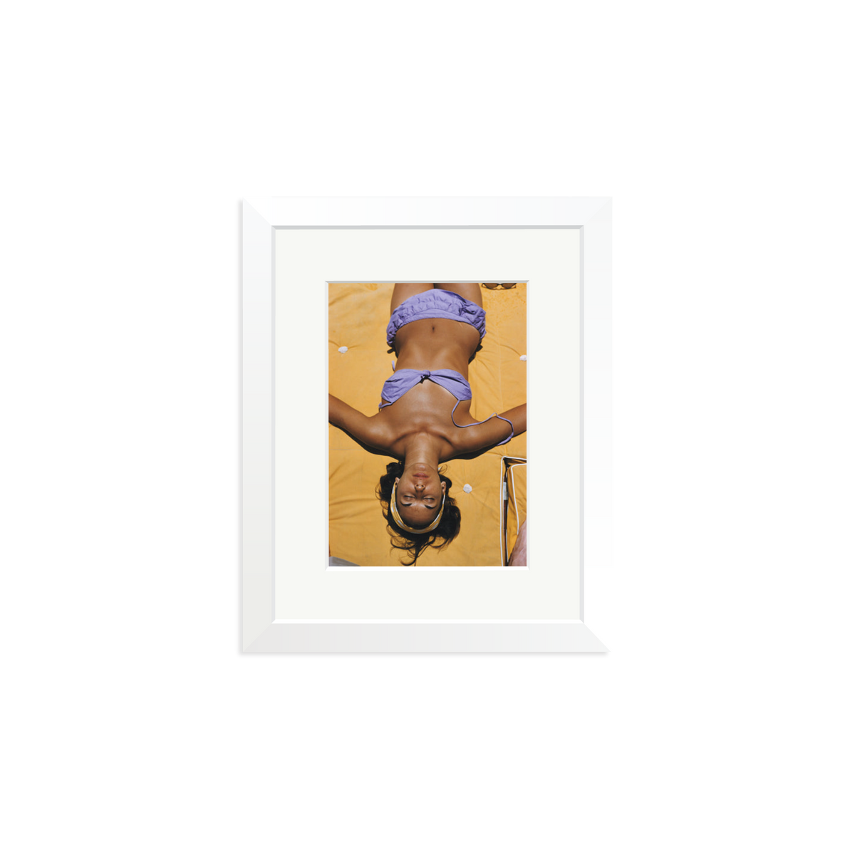 Slim Aarons 'Bianca Volpato' Framed Print White Small