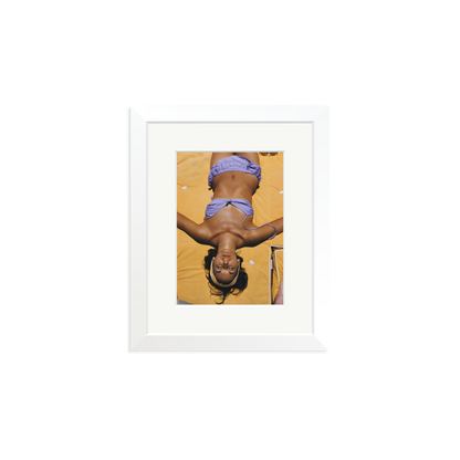 Slim Aarons 'Bianca Volpato' Framed Print White Small