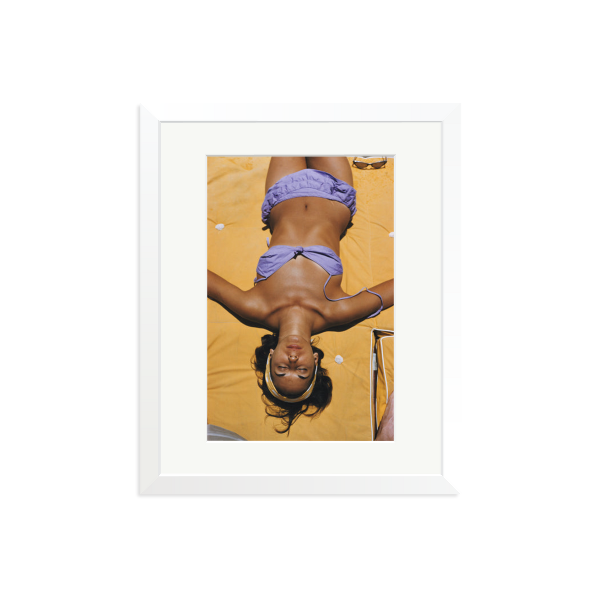Slim Aarons 'Bianca Volpato' Framed Print White Medium