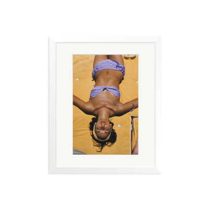 Slim Aarons 'Bianca Volpato' Framed Print White Medium