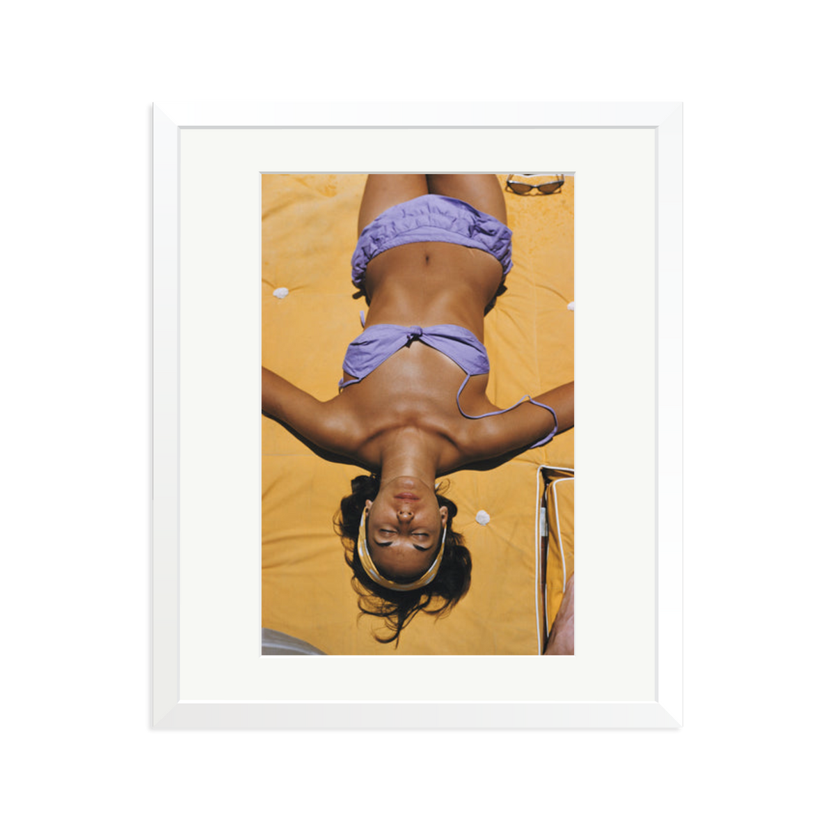 Slim Aarons 'Bianca Volpato' Framed Print White Large