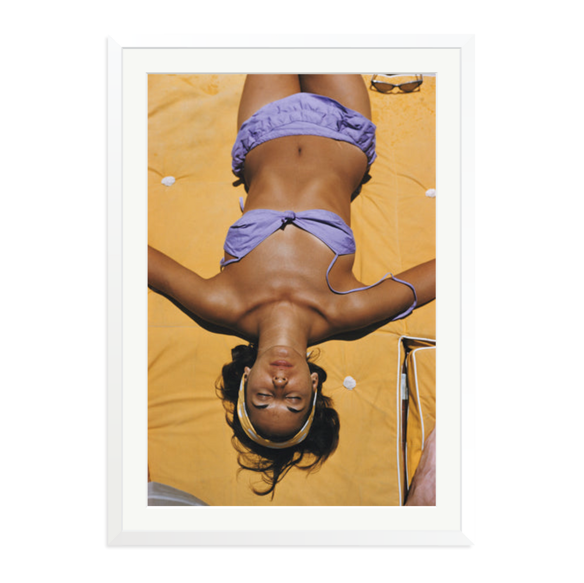 Slim Aarons 'Bianca Volpato' Framed Print White XXL