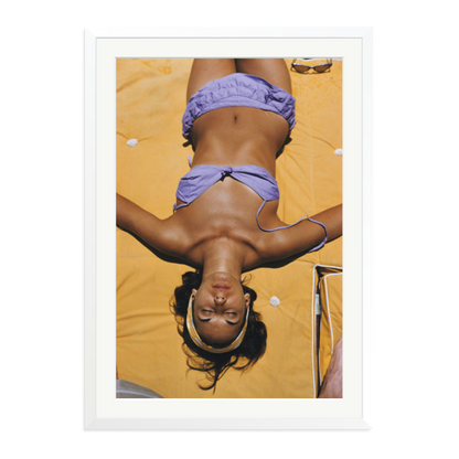 Slim Aarons 'Bianca Volpato' Framed Print White XXL