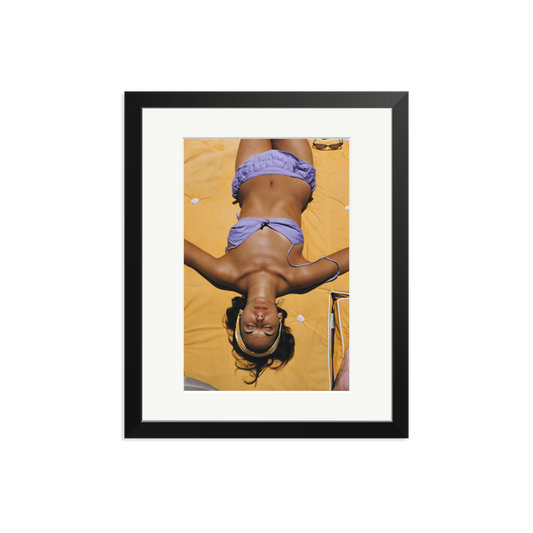Slim Aarons 'Bianca Volpato' Framed Print Black Medium