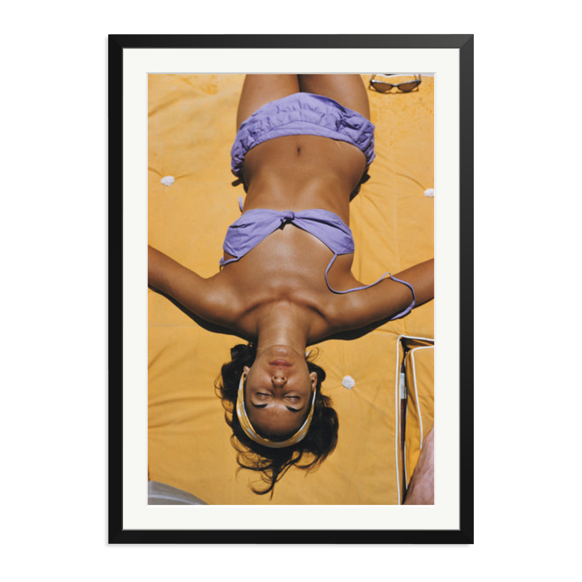 Slim Aarons 'Bianca Volpato' Framed Print Black XXL
