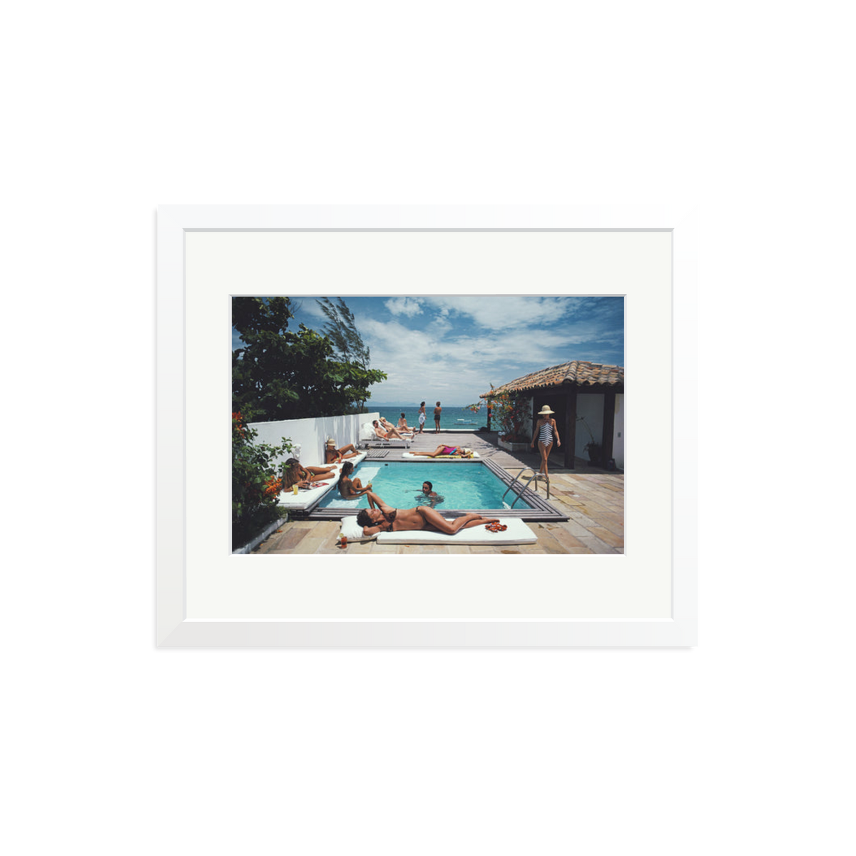 Slim Aarons 'Buzios' White Medium