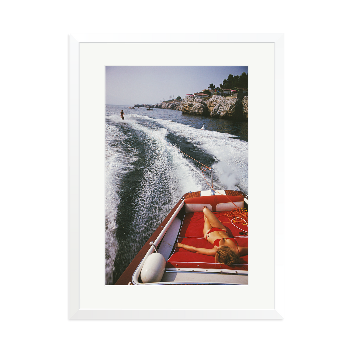 Slim Aarons 'Leisure In Antibes' White XL