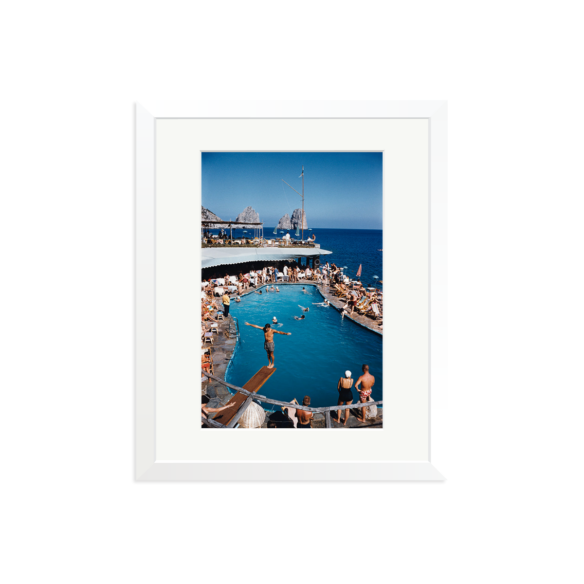 Slim Aarons 'Marina Piccola' White Medium