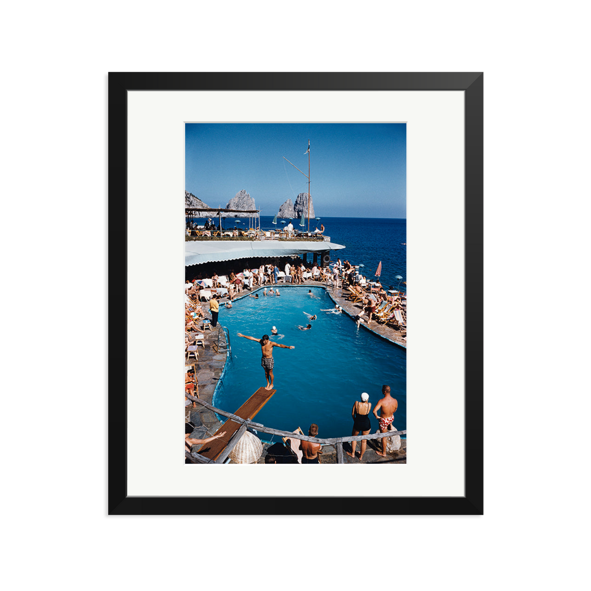 Slim Aarons 'Marina Piccola' Black Large