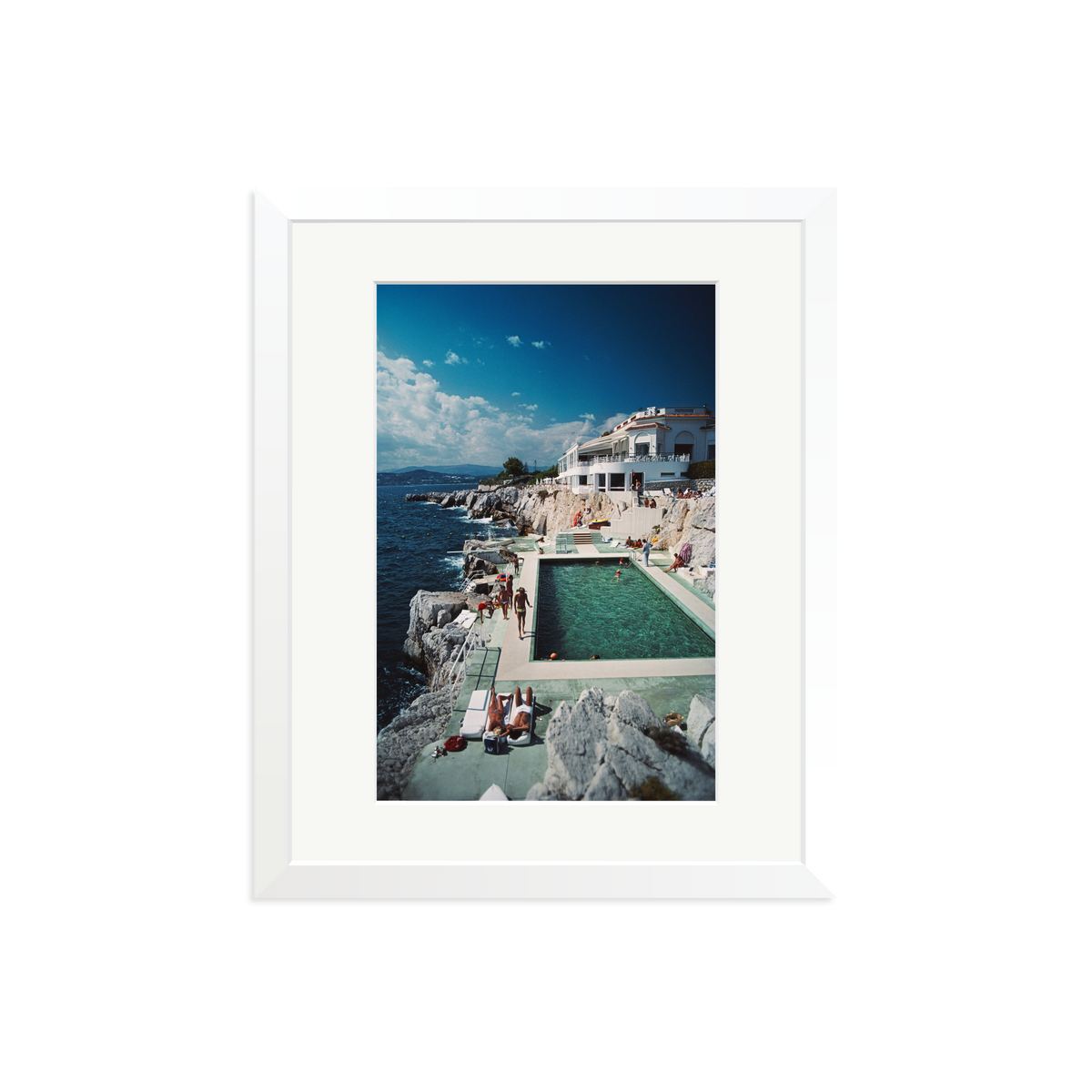 Slim Aarons 'Pool Hotel du Cap Eden-Roc' White Medium