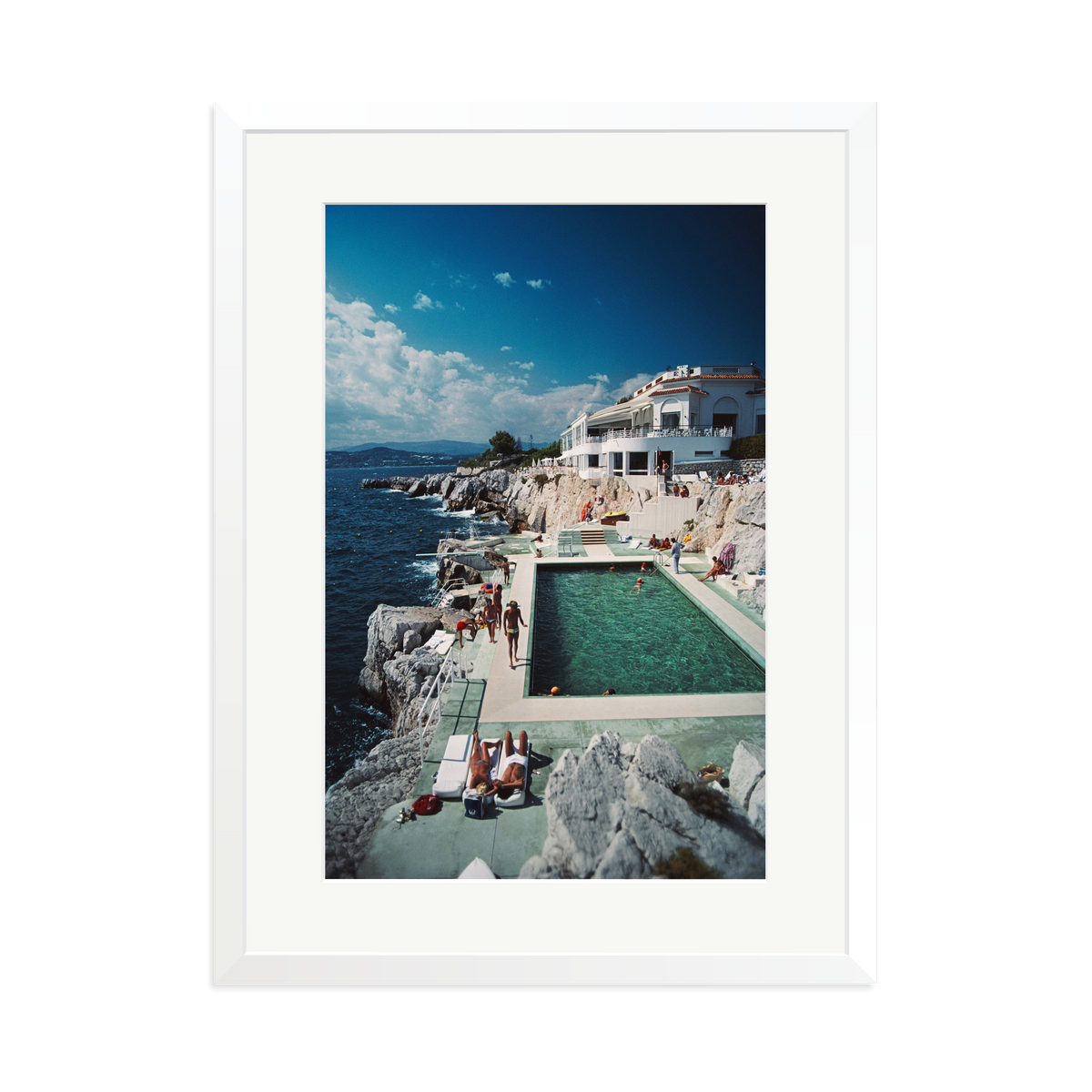 Slim Aarons 'Pool Hotel du Cap Eden-Roc' White XL