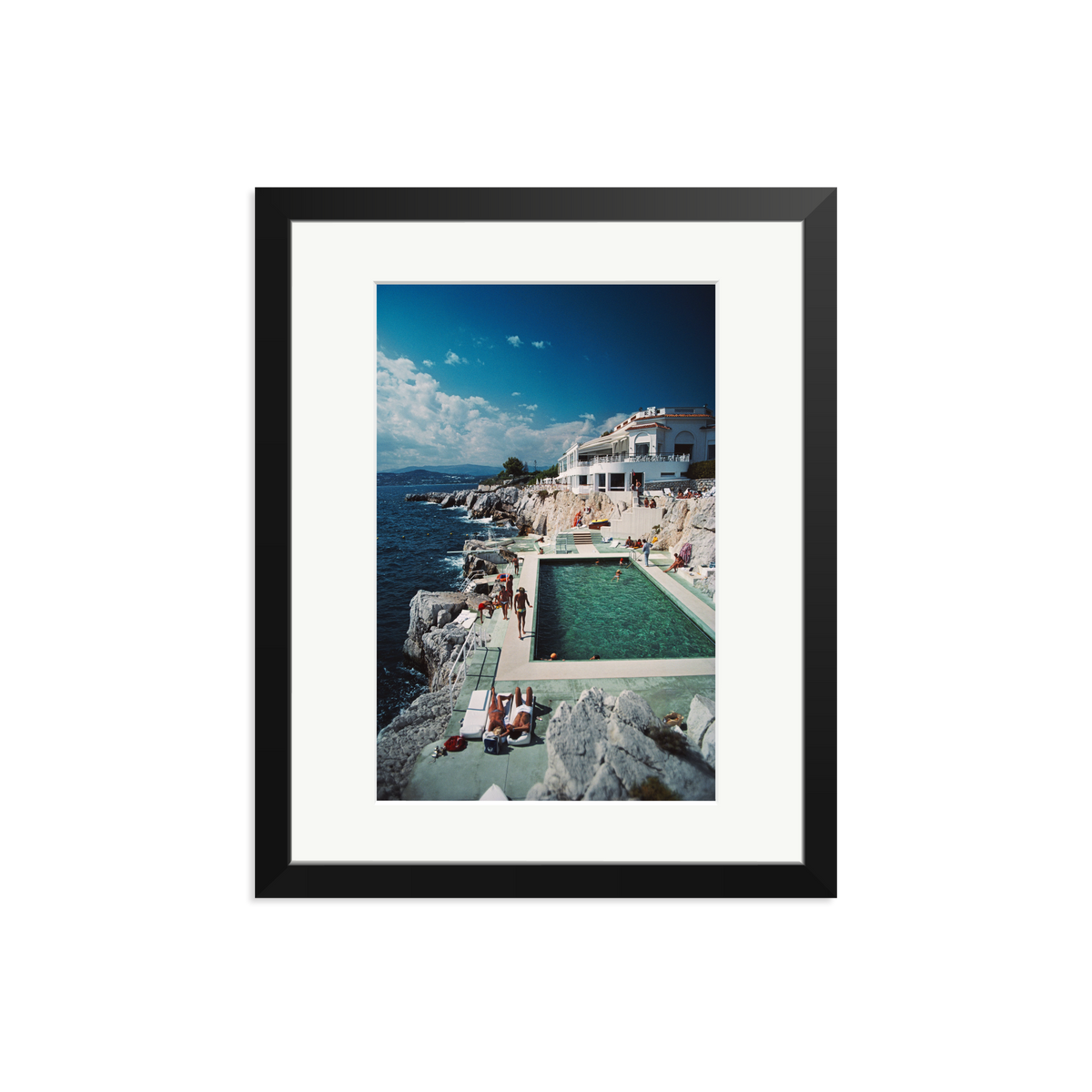 Slim Aarons 'Pool Hotel du Cap Eden-Roc' Black Medium