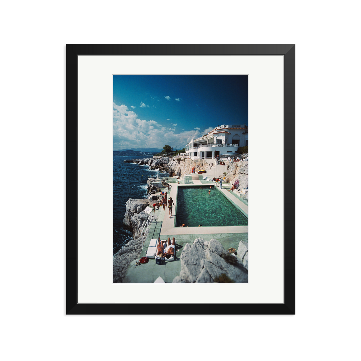 Slim Aarons 'Pool Hotel du Cap Eden-Roc' Black Large