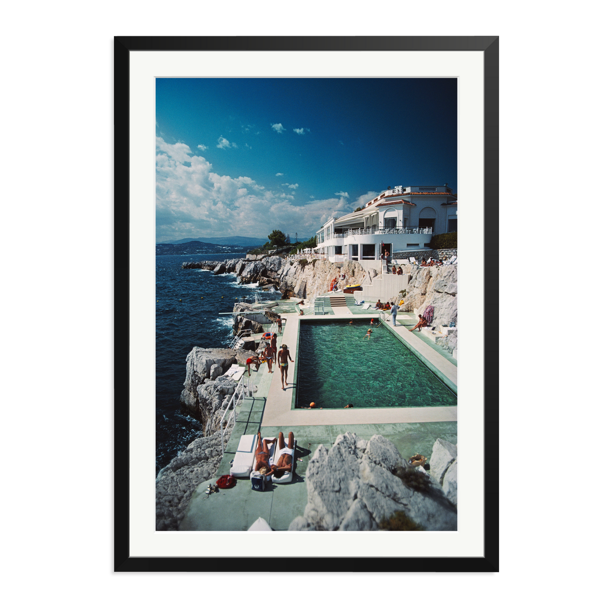 Slim Aarons 'Pool Hotel du Cap Eden-Roc' Black XXL