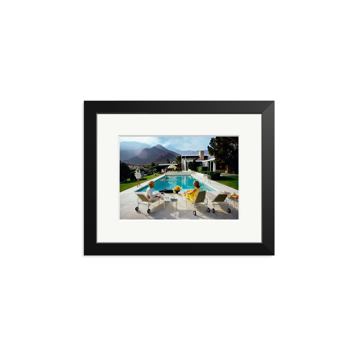 Slim Aarons 'Poolside Gossip' Black Small