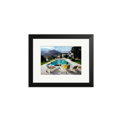 Slim Aarons 'Poolside Gossip' Black Small