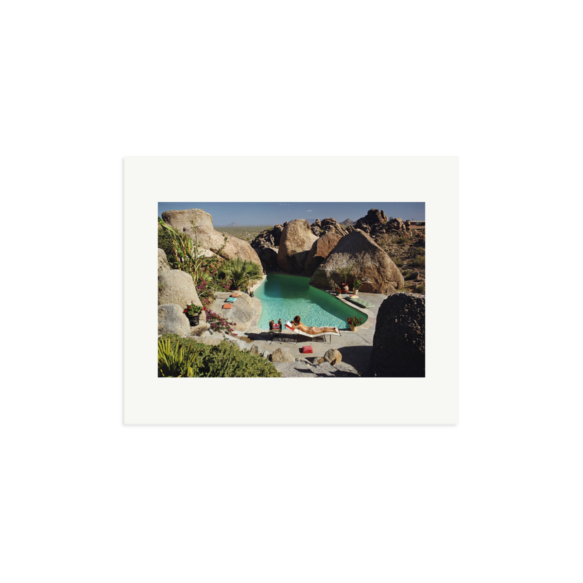 Slim Aarons 'Sunbathing In Arizona' Print Only Medium
