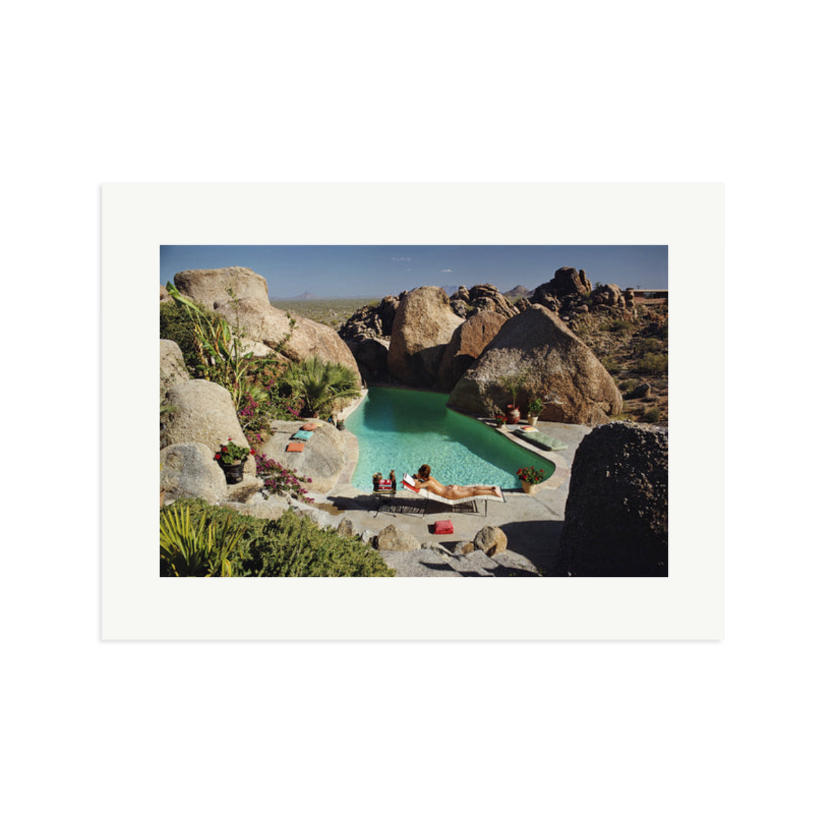 Slim Aarons 'Sunbathing In Arizona' Print Only XL