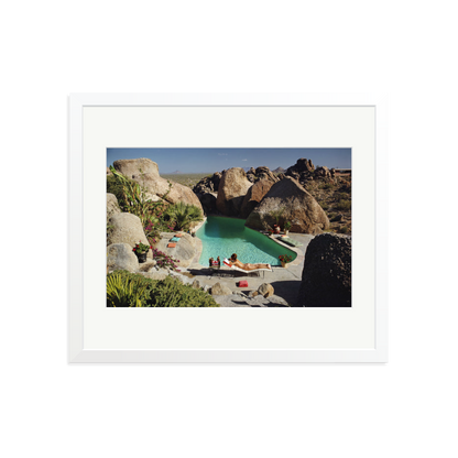 Slim Aarons 'Sunbathing In Arizona' White Large