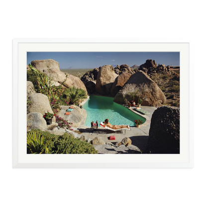 Slim Aarons 'Sunbathing In Arizona' White XXL