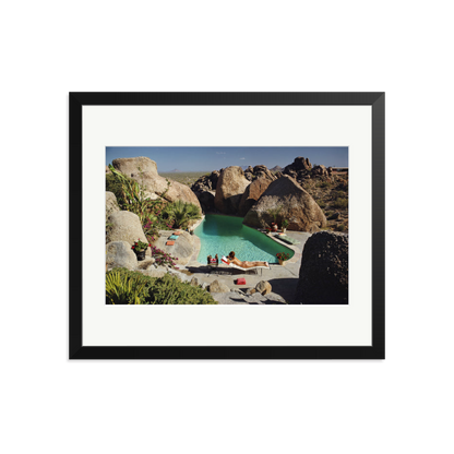 Slim Aarons 'Sunbathing In Arizona' Black Large